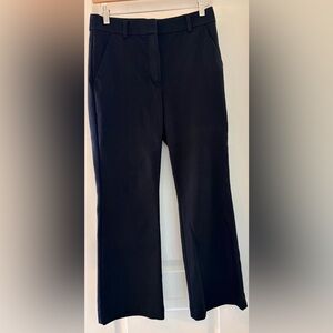 LOFT Black Tailored Sutton Kick Crop Pants, 2